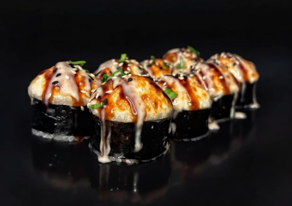 Запеченный с курицей