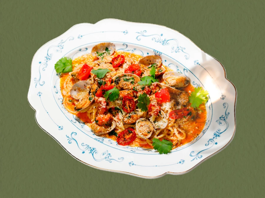 Спагетти Alla Vongole (морепродукты) 