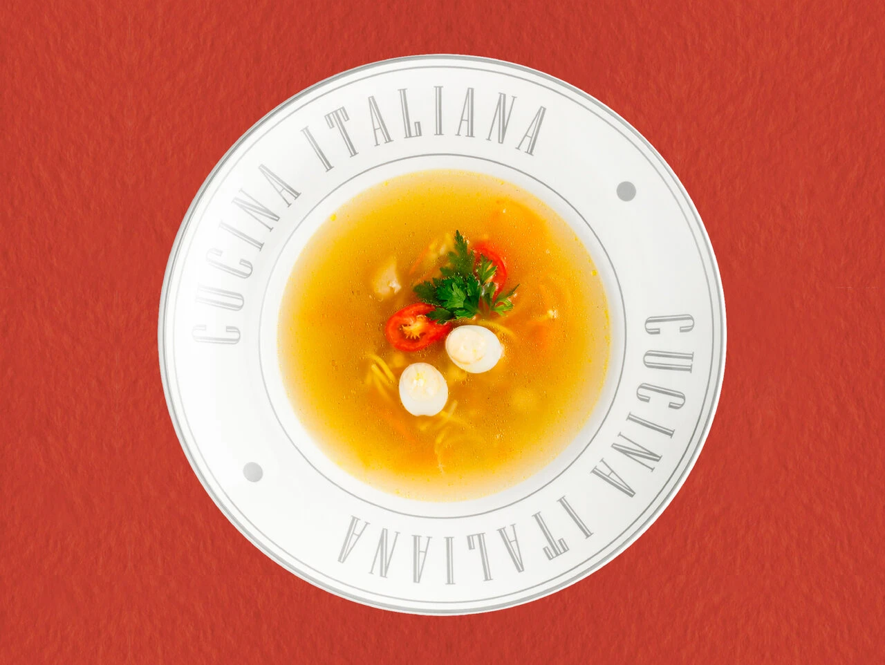 Куриный с домашней пастой
