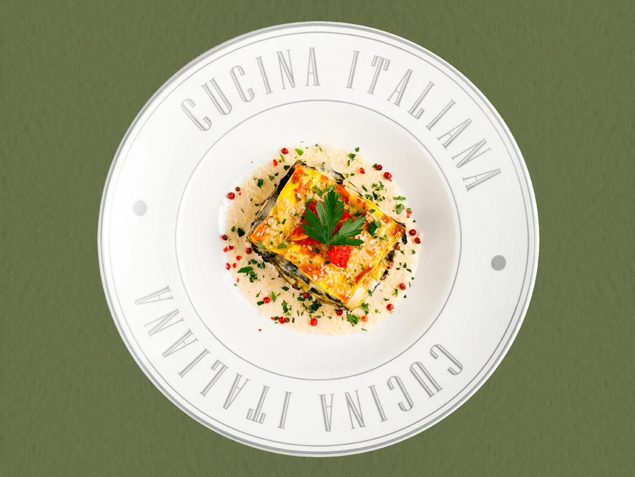 Лазанья с курицей и грибами