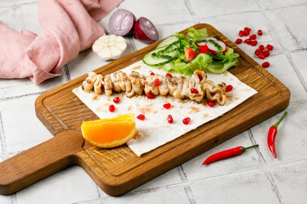 Шашлык из кальмара
