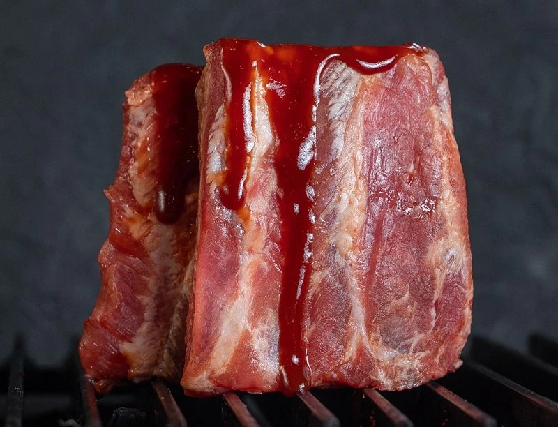 Маринованные свиные ребра BBQ	