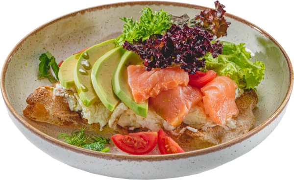 Брускетта лосось / Рикотта / Авокадо