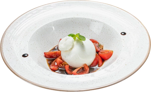 Буррата с томатами