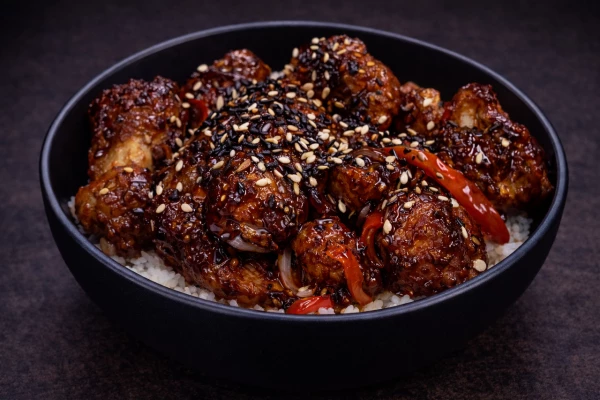 КУРИЦА ТЕРИЯКИ С РИСОМ