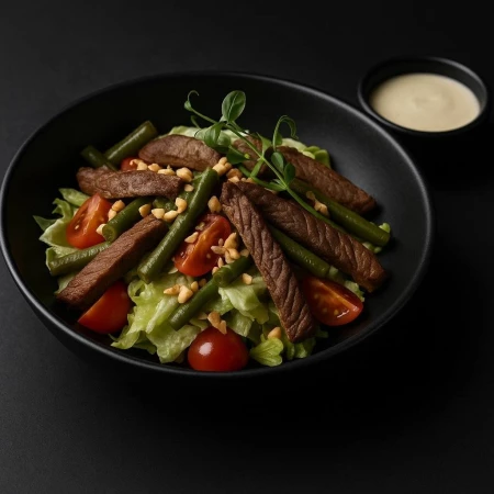 САЛАТ С ГОВЯДИНОЙ (ТЕПЛЫЙ)