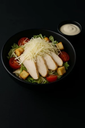 САЛАТ ЦЕЗАРЬ С КУРИЦЕЙ