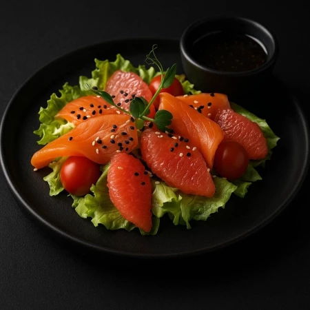 С СЕМГОЙ И ГРЕЙПФРУТОМ