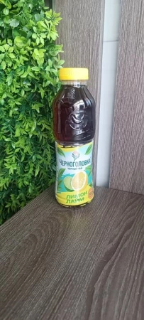 Черноголовка чай холодный черный лимон-лайм 0.5л