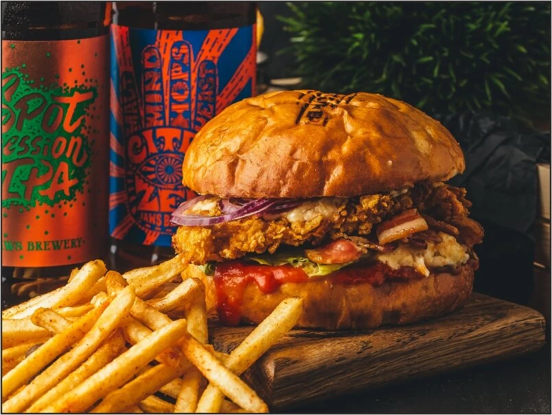 КБ с хрустящей индейкой и беконом