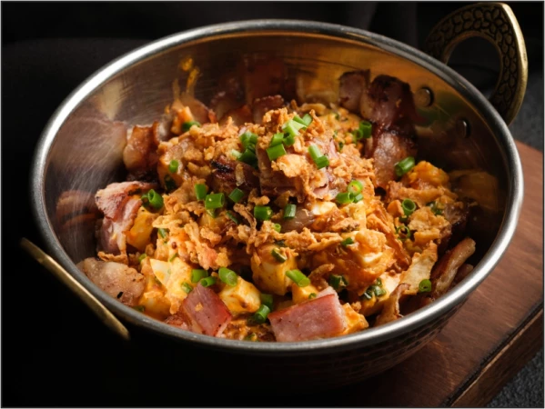 Салат картофельный с беконом