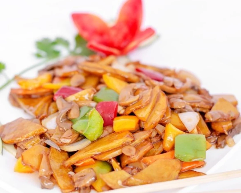  Картофель с грибами