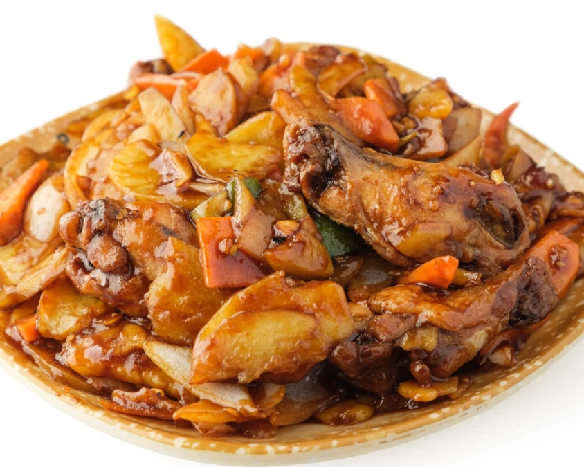  Крылья с картофелем