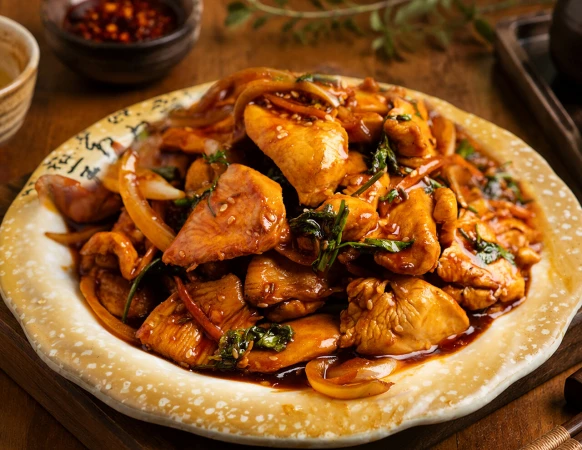  Куриное филе в кунжутном соусе