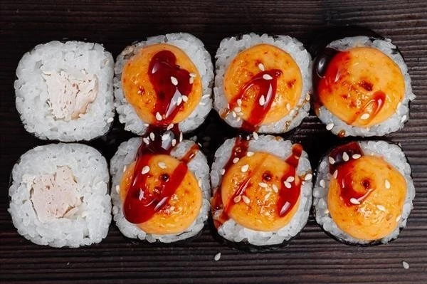 Запеченный с курицей
