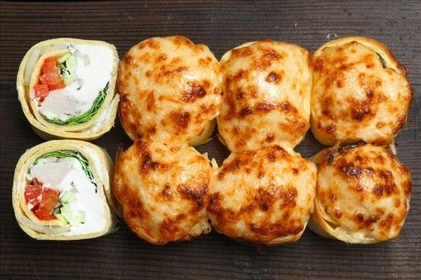 Запеченная тортилья с курицей