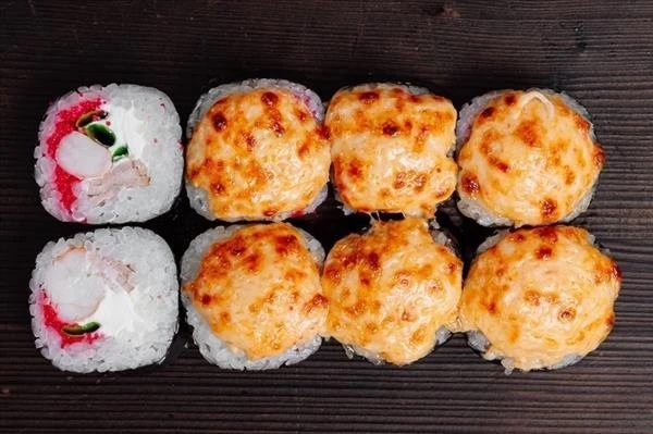 Запеченный с креветкой и беконом