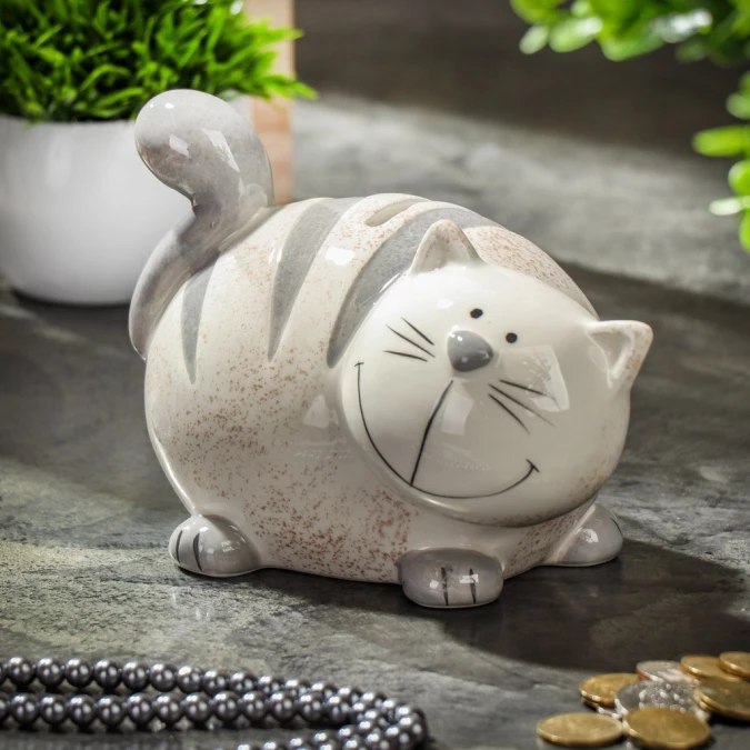 Копилка Котофей, 12х10х10 см, Y4-525