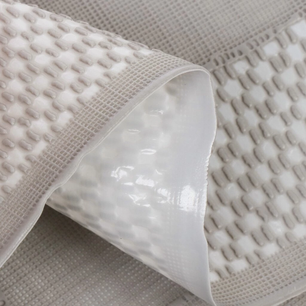 Скатерть 137х183 см, ПВХ, Linen, серая, ST-1116G