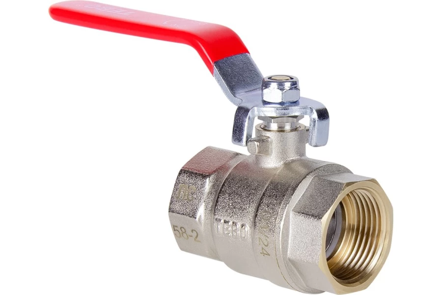 Кран шаровой TEBO г/г рычаг 3/4" PN40 (7/56)