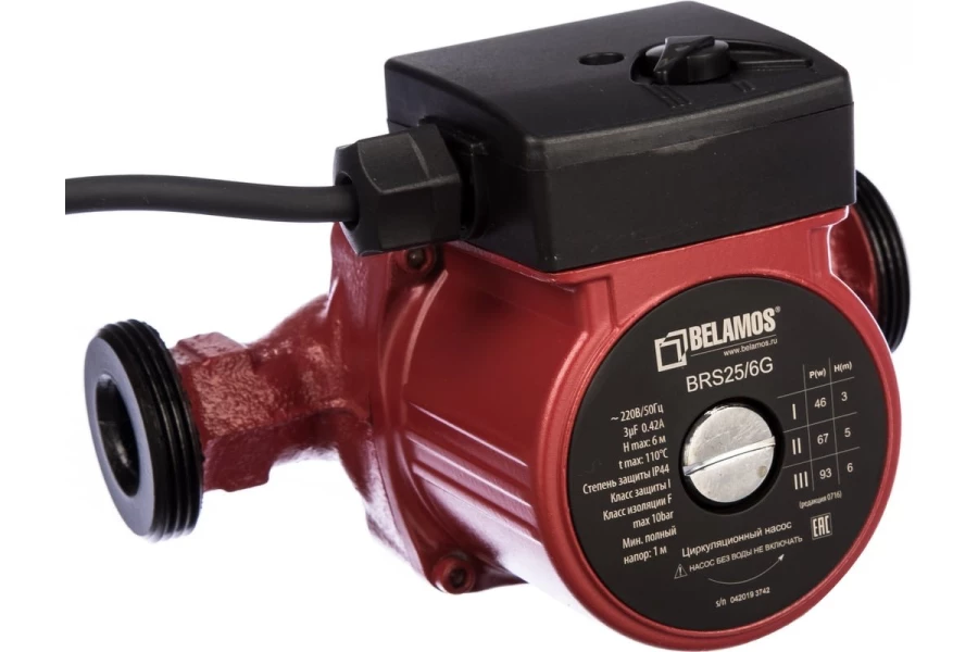 Насос циркуляционный Belamos BRS25/6G (130мм)