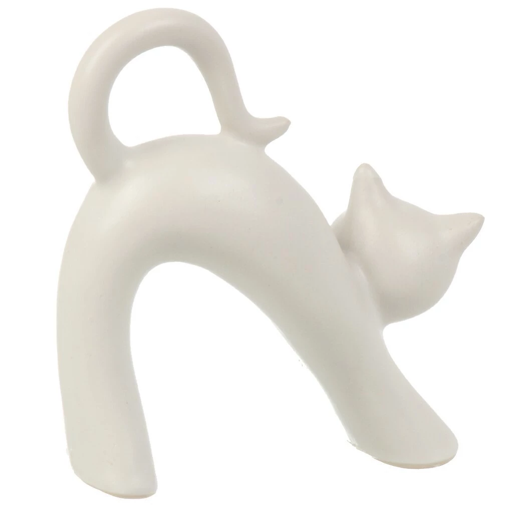 Фигурка декоративная керамика, Кот, 11х4.5х11.5 см, Y4-9105