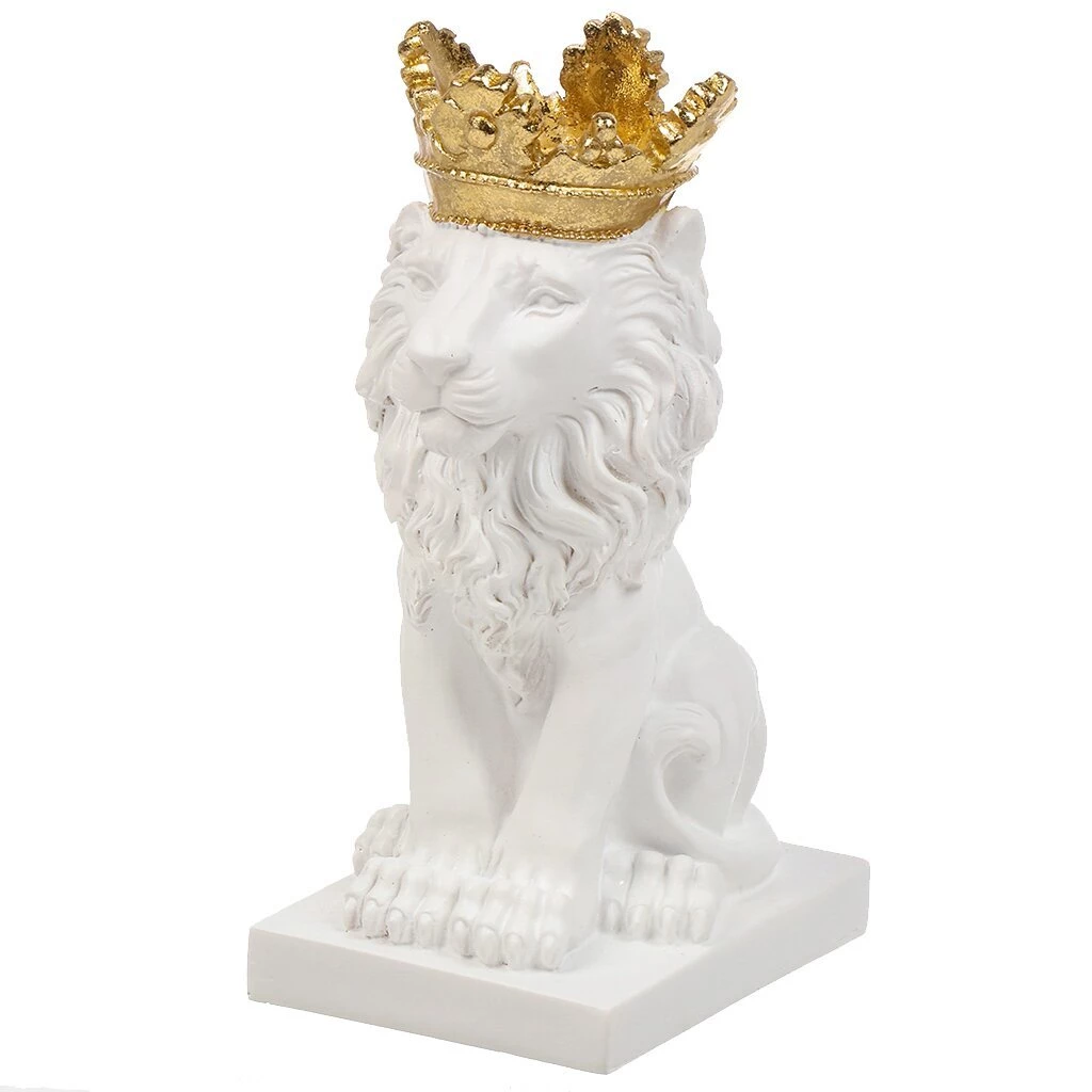 Фигурка декоративная Лев в короне, 11х8х20 см, в ассортименте, Y6-10552