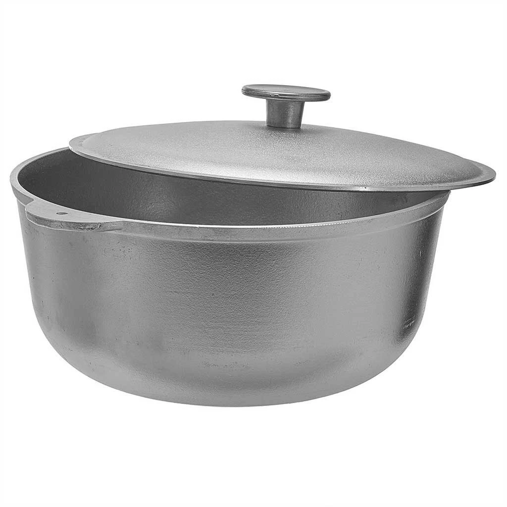 Казан алюминий, 4 л, с крышкой, Гардарика, 04-0