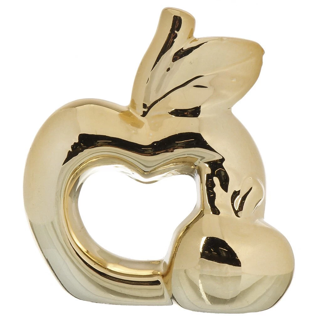 Фигурка декоративная керамика, Яблоко, 8х4.5х10 см, Y4-9104