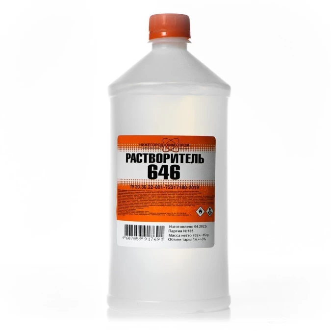 Растворитель 646, 1 л, НХП, ТУ