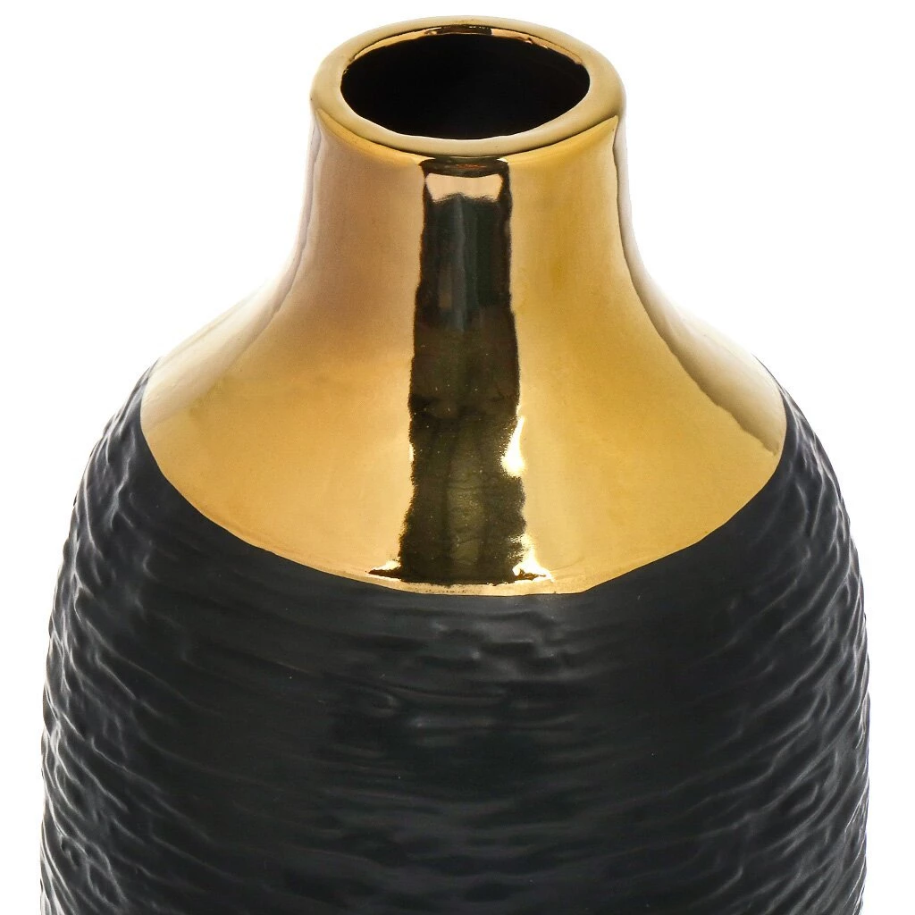 Ваза керамика, настольная, 32 см, Канны, Y4-7258, черная
