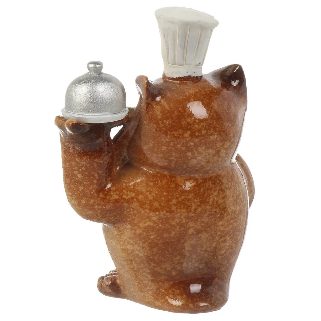 Фигурка декоративная полистоун, Совушка-повар, 11.5 см, Y4-9099