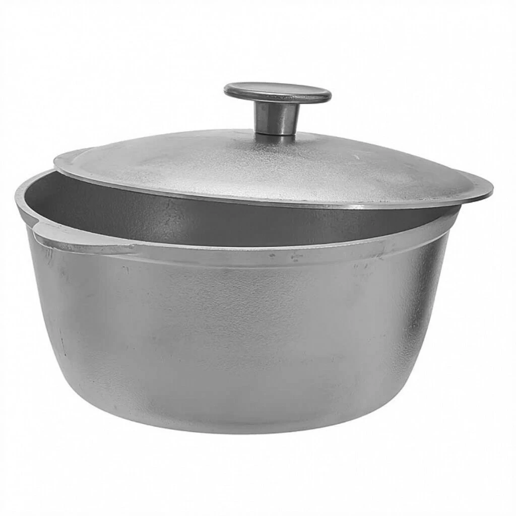 Казан алюминий, 2 л, с крышкой, Гардарика, 02-0