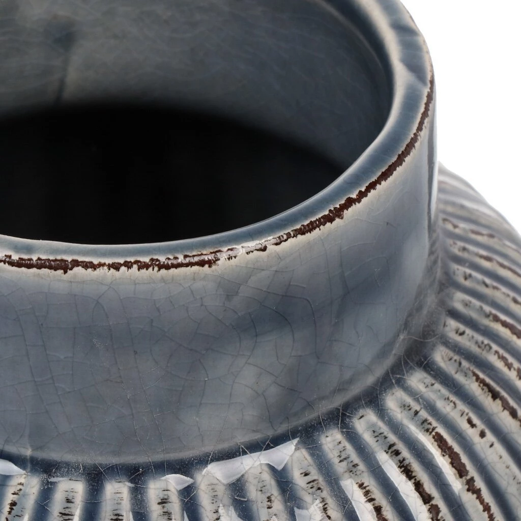 Ваза керамика, настольная, 18х8.5 см, Ночная мгла, Y6-10156