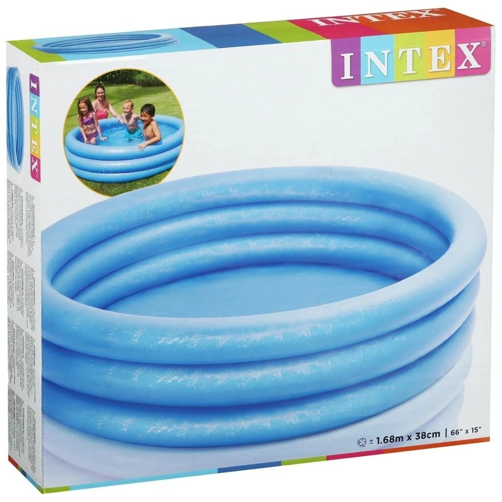 Бассейн надувной Intex, 168х38 см, Crystal, 58446NP, 481 л