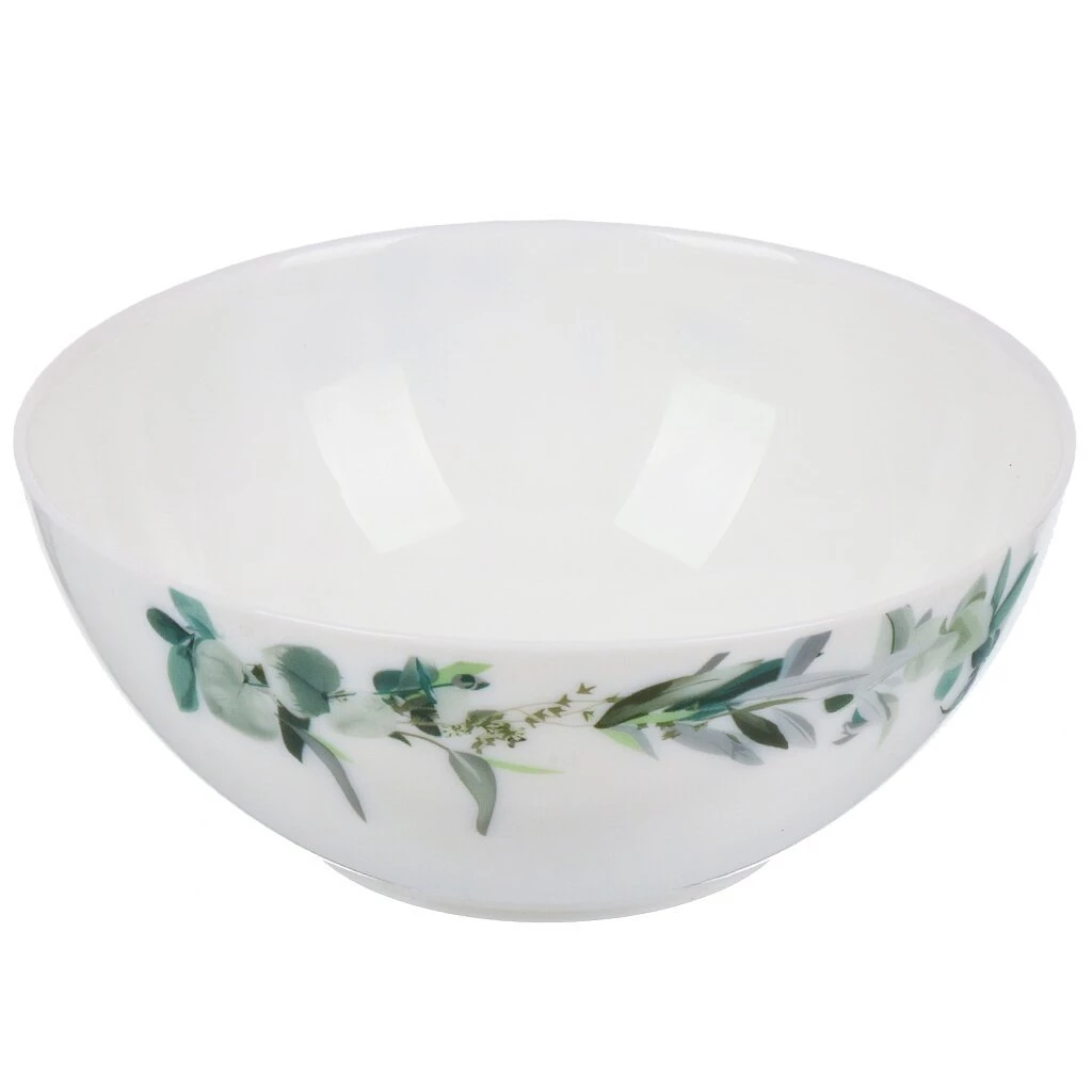 Салатник стеклокерамика, круглый, 18х7 см, 0.95 л, Эвкалипт, Daniks, LHW-70