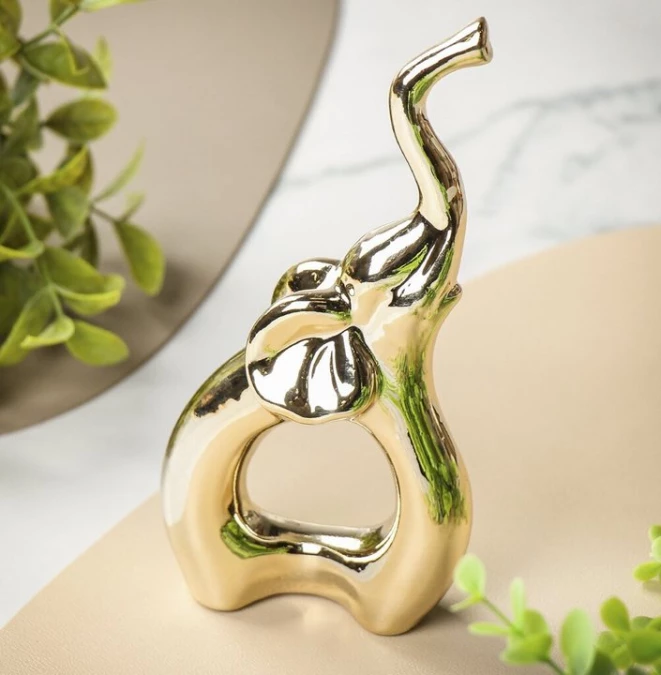 Фигурка декоративная керамика, Слоник, 10х4х17 см, Y4-9106