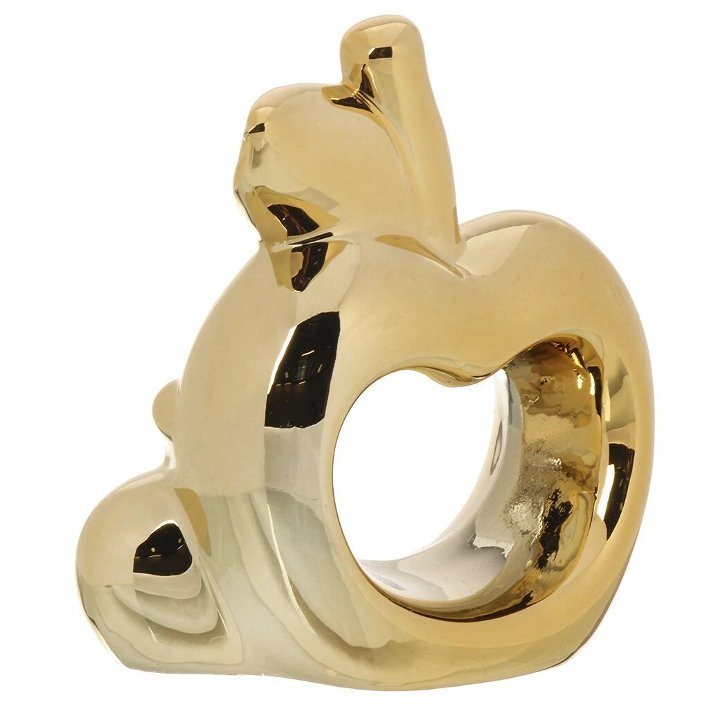 Фигурка декоративная керамика, Яблоко, 8х4.5х10 см, Y4-9104