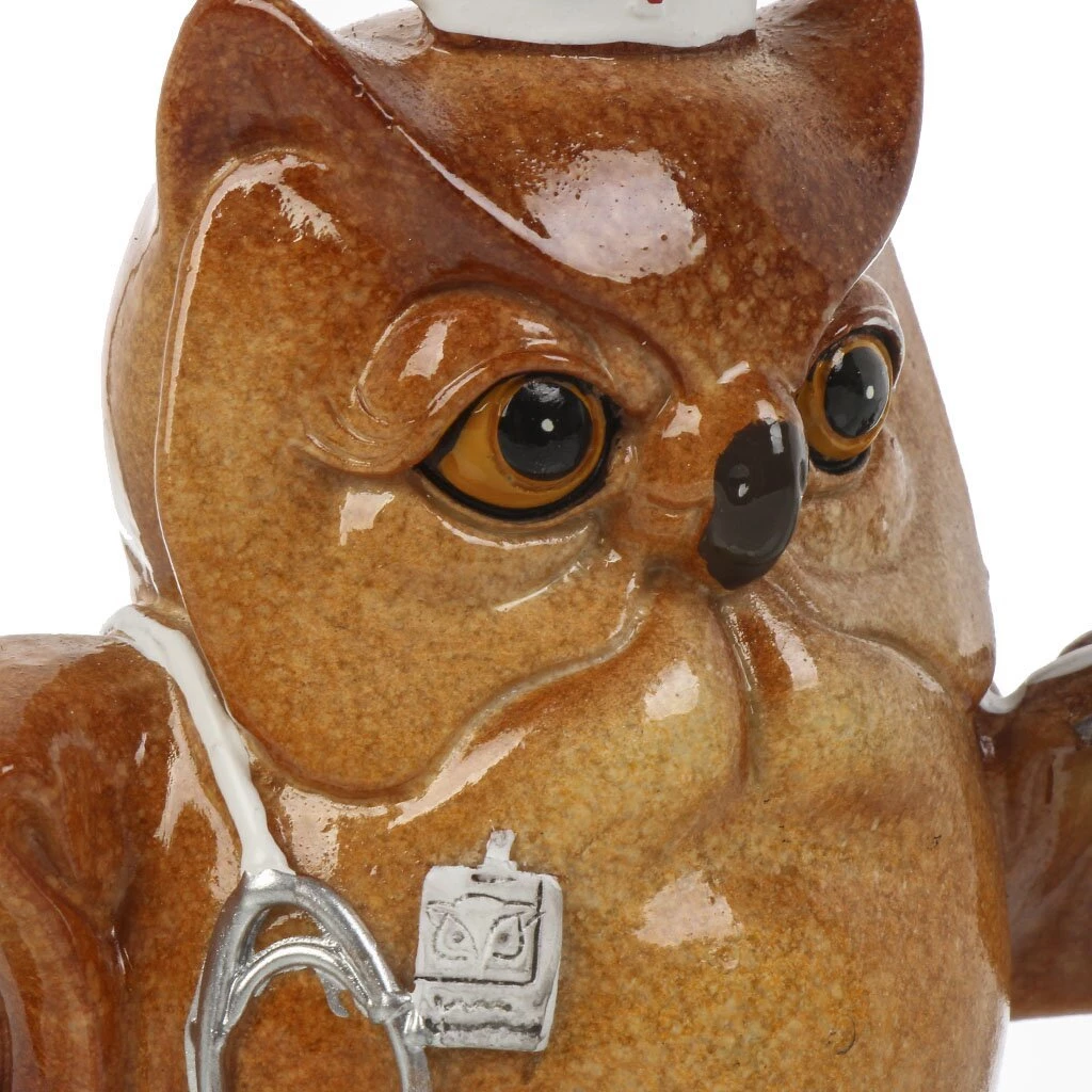 Фигурка декоративная полистоун, Совушка-медик, 9 см, Y4-9098