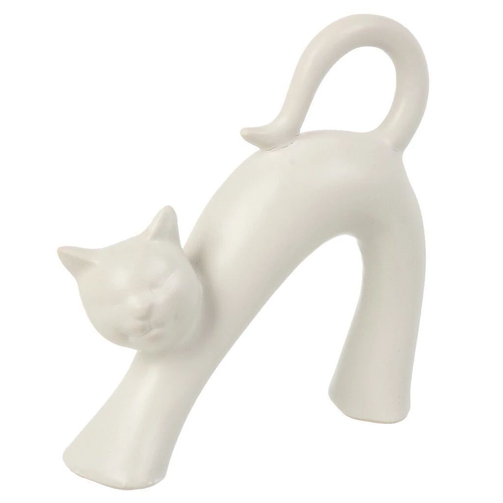 Фигурка декоративная керамика, Кот, 11х4.5х11.5 см, Y4-9105