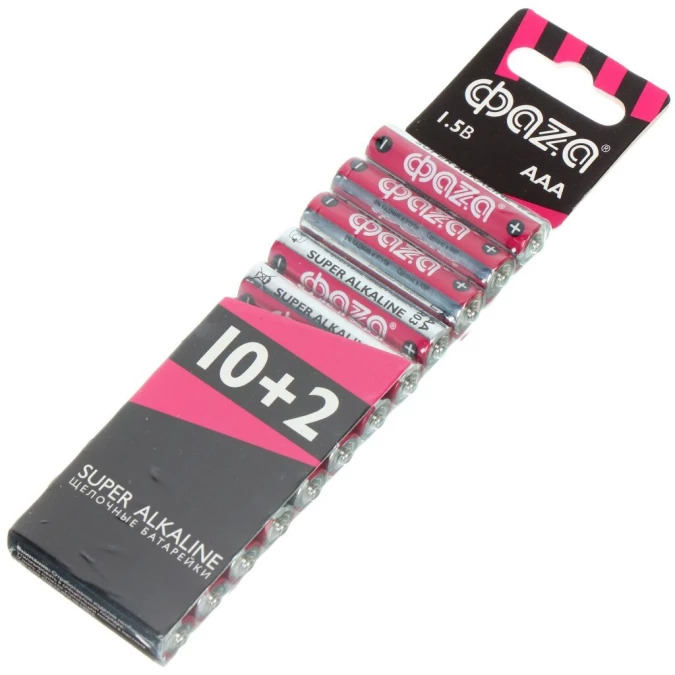 Батарейка ФАZА, ААА (LR03, 24A), Super Alkaline, щелочная, 2854612, шт.
