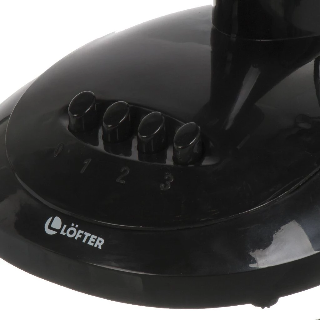 Вентилятор настольный, Lofter, 30 Вт, 3 скорости, поворотный, черный, FT30-B6 (blk)