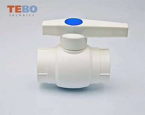Кран шаровый TEBO с белой ручкой 25