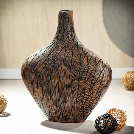 Ваза полистоун, настольная, Амфора, Y6-10036, 26х10х32 см