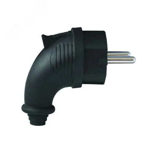 Вилка угловая c/з каучук 16А 250В IP44 (еврослот) 1241 UNIVersal