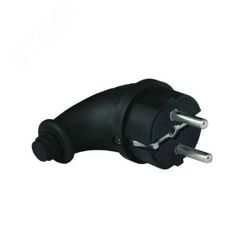 Вилка угловая c/з каучук 16А 250В IP44 (еврослот) 1241 UNIVersal