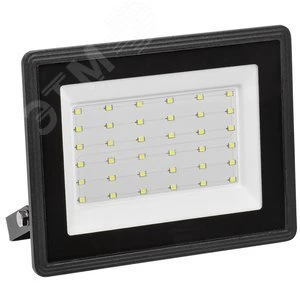 Прожектор СДО 06-50 светодиодный черный IP65 6500K IEK LPDO601-50-65-K02 IEK