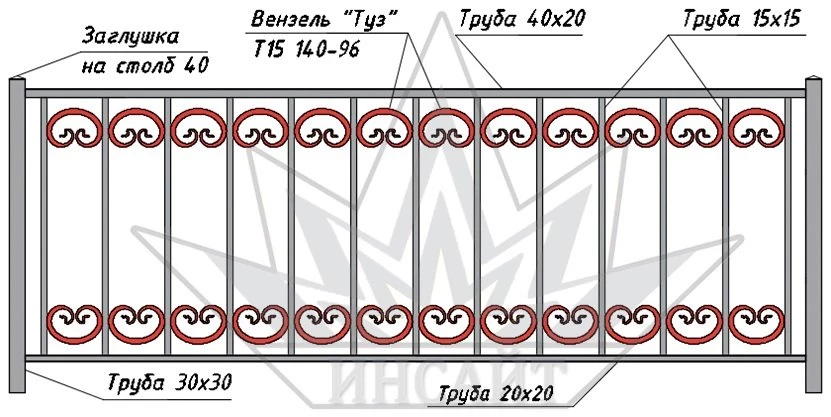 Вензель "Туз" Т15-140-96