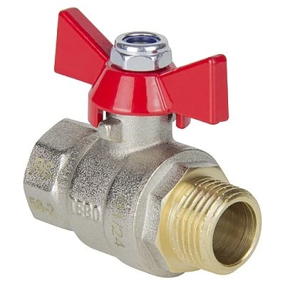 Кран шаровой TEBO г/ш бабочка 1" PN40 (5/40)