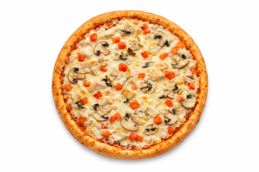 Сливочная с курицей пицца